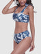 Women Tie Dye Bikini High Waisted Adjustable Strap Two Piece Swimsuit Set Cute Swimwear Bathing Suit