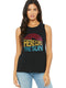 Womens Graphic The Sun T Shirt Summer Casual Muscle Sleeveless Tees Tops