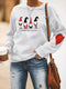 Womens  Christmas  Graphic Sweatshirt Pullovers