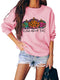 Womens Cute Halloween  Graphic Sweatshirt Pullover