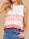 Women Tie Dye T shirt Causal Tank Tops