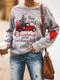 Womens  Christmas Tree Graphic Sweatshirt Pullover