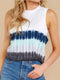 Women Tie Dye T shirt Causal Tank Tops